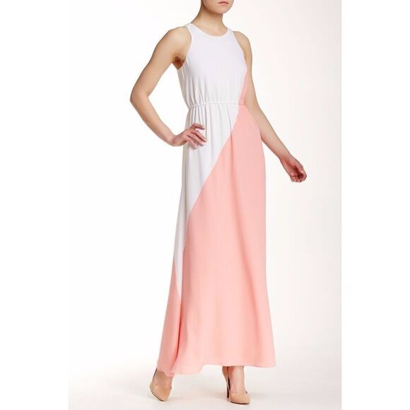 NWT Shoshanna Maevin Colorblock Maxi Dress size 10 - Picture 1 of 6
